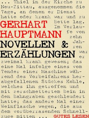 cover image of Novellen und Erzählungen